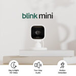 Blink Mini Pan-Tilt Camera | Rotating indoor plug-in pet security camera, two-way audio, HD video, motion detection, Alexa enabled (Black) - Image 2