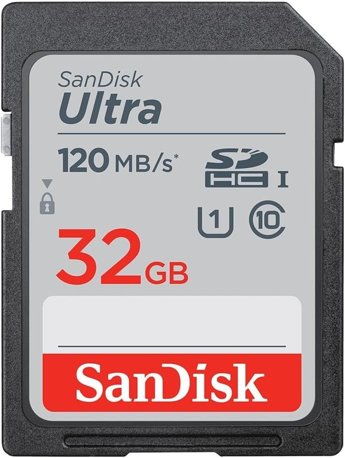 SanDisk Ultra Memory Card up to 120MB/sec Class 10 UHS-I V10