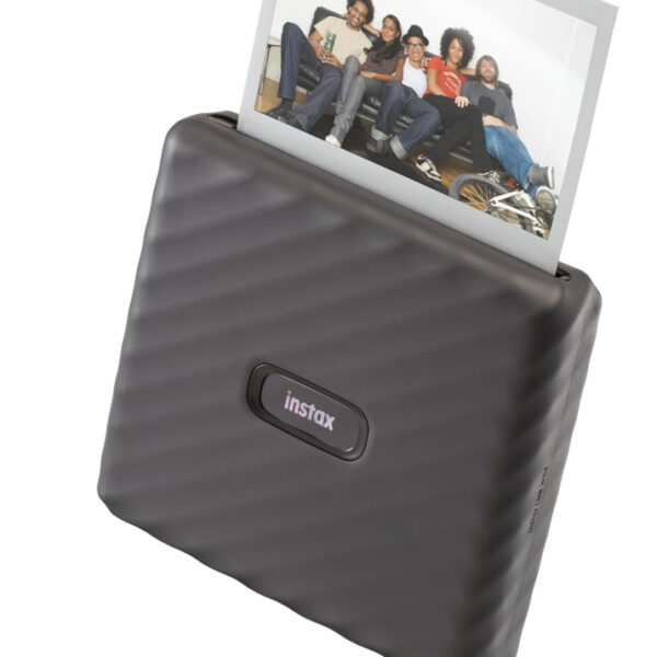 INSTAX WIDE film format LINK photo printer, Bluetooth connection, photo editing App with 30+ templates, suitable for iOS/Android smartphones, Mocha Gray
