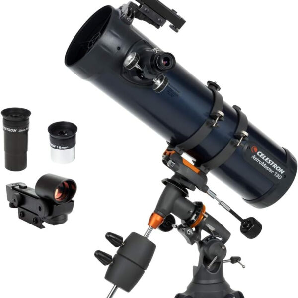 Celestron 31045 AstroMaster 130EQ Newtonian Reflector Telescope, Dark Blue