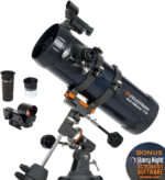 Celestron 31045 AstroMaster 130EQ Newtonian Reflector Telescope, Dark Blue - Image 2
