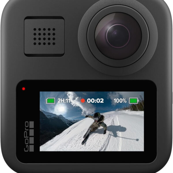 GoPro Max - Traditional Waterproof 360+ Action Camera with Spherical Touch Screen 5.6K30 HD Video 16.6MP 360 Photos 1080P Live Streaming Stabilization