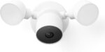 Google GM493 and G3AL9 Nest Cam with Floodlight (Outdoor, Wired) Security Camera - Smart Home WiFi Camera, Snow - Image 2