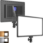 NEEWER 9" LED Video Light Panel, Dimmable DSLR Camera Soft Lighting with Mini Desk Tripod Stand, USB Type C Ports, 3200K~5600K CRI95+ for Studio Photography Video Recording Live Streaming, NL-116AI - Image 2
