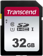 Transcend SDC300S 32GB SDHC, C10, U1 Memory Card, Speed up to 100MB/s for Digital Cameras