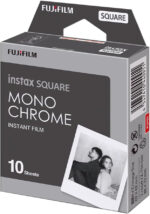 instax SQUARE instant film Monochrome, 10 shot pack, suitable for all instax SQUARE cameras and printers
