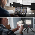 NEEWER Selfie Light with Front & Back Phone Clip, High Power 60 LED 2000mAh Rechargeable CRI 95+, 3 Light Modes, Portable Clip on Light for Tablet/Laptop, Zoom Call TikTok Video Fill Light (NL-60AI) - Image 2