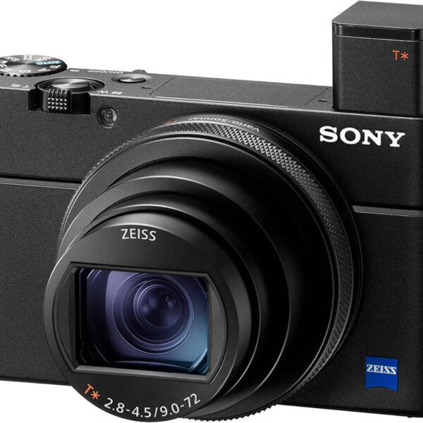 Sony RX100 VII - Advanced Premium Compact Camera with 1.0-Type Sensor, 24-200 mm F2.8-4.5 Zeiss Lens, Superior AF and speed performance, 4K Movie (DSC-RX100M7)