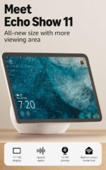 Amazon Echo Show 11 (newest gen), Vibrant Full-HD 11" display with more viewing area, spatial audio and Alexa, Graphite - Image 3