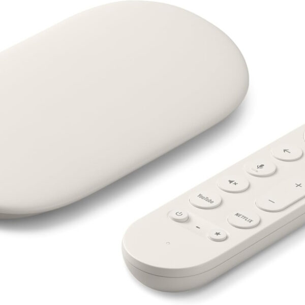 Google TV Streamer (4K) - Fast Streaming Entertainment With Voice Search Remote - Watch Movies, Shows, Live TV and Netflix in 4K HDR - Smart Home Control - 32 GB Storage - Porcelain