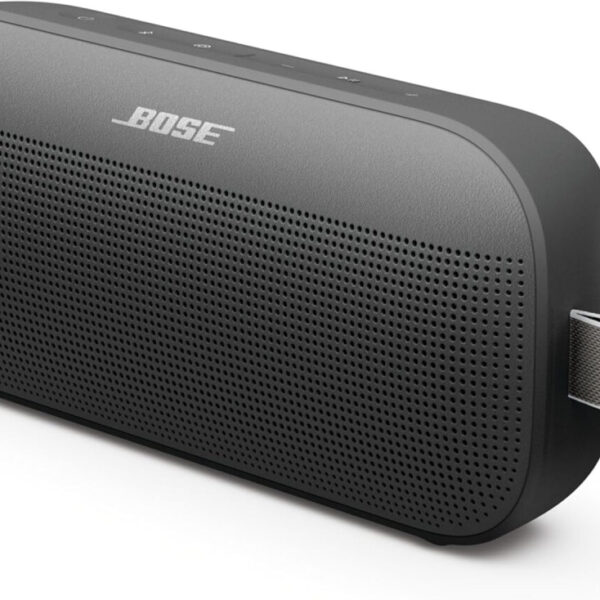 Bose SoundLink Flex Portable Bluetooth Speaker (2nd Gen), Portable Outdoor Speaker with Hi-Fi Audio, Up to 12 Hours Battery Life, Waterproof and Dustproof, Black