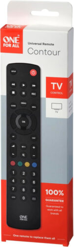 One For All Contour TV Universal Remote - Control of TV/Smart TV - Guaranteed to work with all manufacturer brands - Learning remote control - URC1210 - Image 4