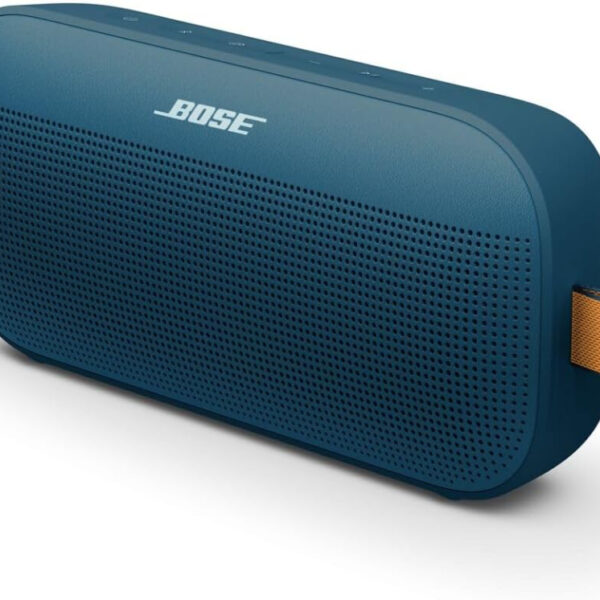 Bose SoundLink Flex Portable Bluetooth Speaker (2nd Gen), Small Portable Wireless Outdoor Speaker with Hi-Fi Audio, Up to 12 Hrs Battery Life, Waterproof and Dustproof, Twilight Blue - Limited Edition