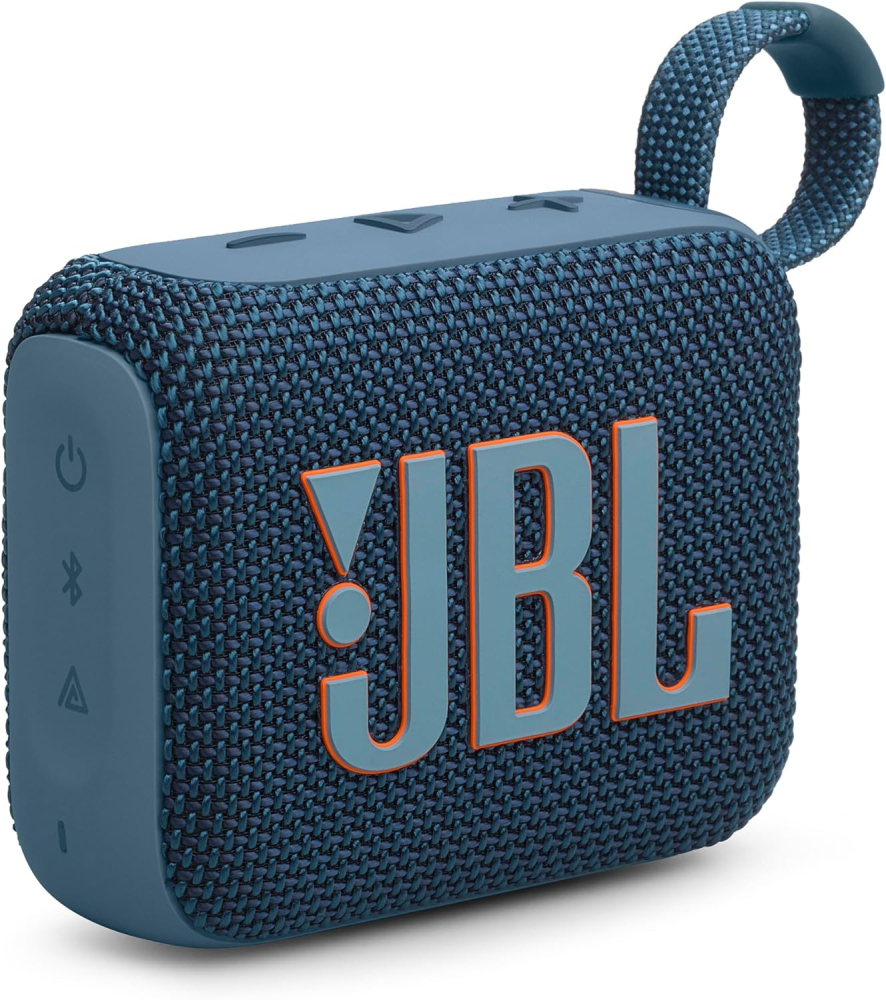 JBL GO 4 Ultra-Portable Bluetooth Speaker with Big JBL Pro Sound and Punchy Bass, PlaytimeBoost, Waterproof Design and 7-Hour Playtime, Blue