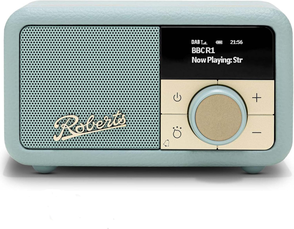Roberts Revival PETITE2 FM/DAB/DAB+ Digital Radio with Bluetooth, Duck Egg