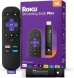 Roku® Streaming Stick™ Plus 2025 – 4K and HDR Roku Streaming Device for TV with Voice Remote – Free and live TV