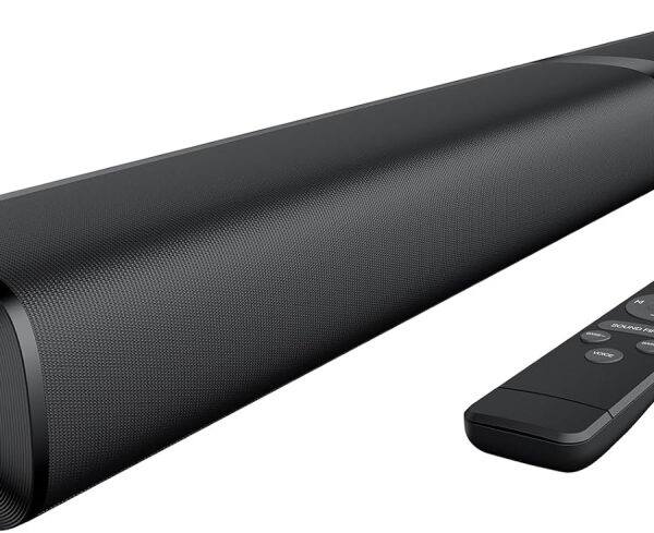 GarageRock Sound Bar for TV, Soundbar 2-in-1 Detachable Sound Bars with Auto Volume Boost for Clear Sound, TV Speakers with 3 EQ Modes, Bluetooth 5.3/ARC/Opt/AUX Connection for PC/Gaming/Projectors