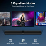 GarageRock Sound Bar for TV, Soundbar 2-in-1 Detachable Sound Bars with Auto Volume Boost for Clear Sound, TV Speakers with 3 EQ Modes, Bluetooth 5.3/ARC/Opt/AUX Connection for PC/Gaming/Projectors - Image 3