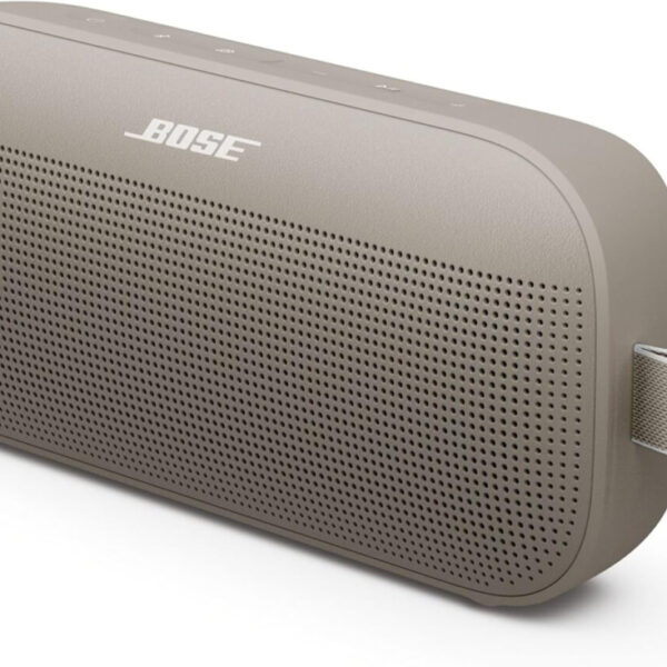 Bose SoundLink Flex Portable Bluetooth Speaker (2nd Gen), Small Portable Wireless Outdoor Speaker with Hi-Fi Audio, Up to 12 Hours Battery Life, Waterproof and Dustproof, Sandstone