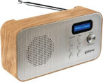 Groov-e Boston Wooden DAB & FM Digital Radio - Built-In Alarm Clock, Dynamic Range Control & Bluetooth Connectivity - LCD Display - Mains or Battery Operated - Portable Radio - 40 Preset Stations - Image 4