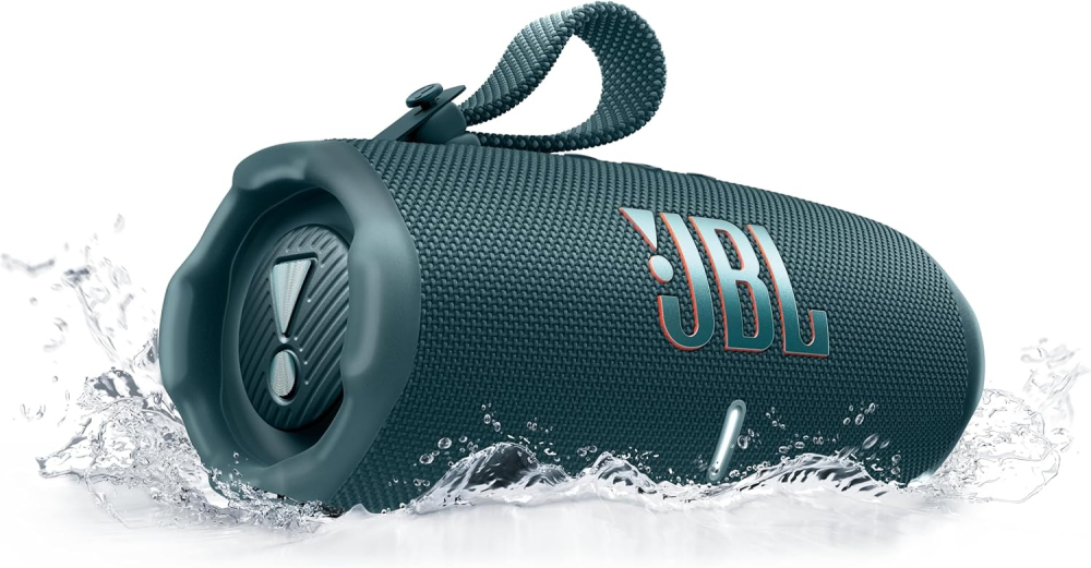 JBL Charge 6, Wireless Portable Bluetooth Speaker, 28 Hours of Playtime, IP68 Waterproof, Dustproof and Drop-Proof, Pro Sound with AI Sound Boost, Auracast Multi-Speaker Connection, Blue