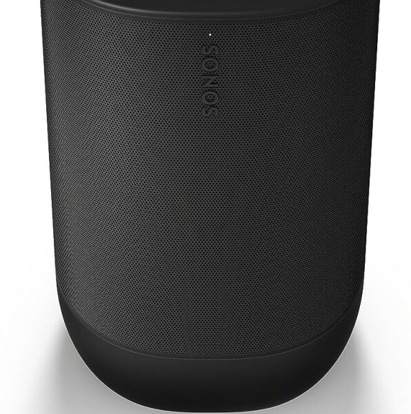 Sonos Move 2 | Wireless Portable Speaker with WiFi, Bluetooth, compatible with Amazon Alexa, 24-Hour Battery Life, Wireless Charging Base - Black