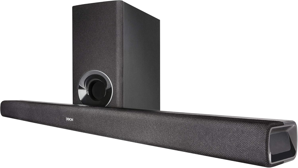 Denon DHT-S316 Soundbar and Wireless Subwoofer for Surround Sound, Bluetooth Sound Bar with Dolby Digital, DTS Decoding, Dialogue Enhancer, HDMI ARC, Wall Mountable, Music Streaming