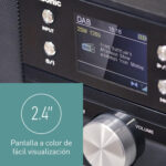 Panasonic SC-DM202EG-K Micro HiFi Compact Stereo System with FM/DAB+ Radio, 24W Output Power, CD/MP3 Player, USB, Bluetooth, Large 2.4" Display, Black - Image 5