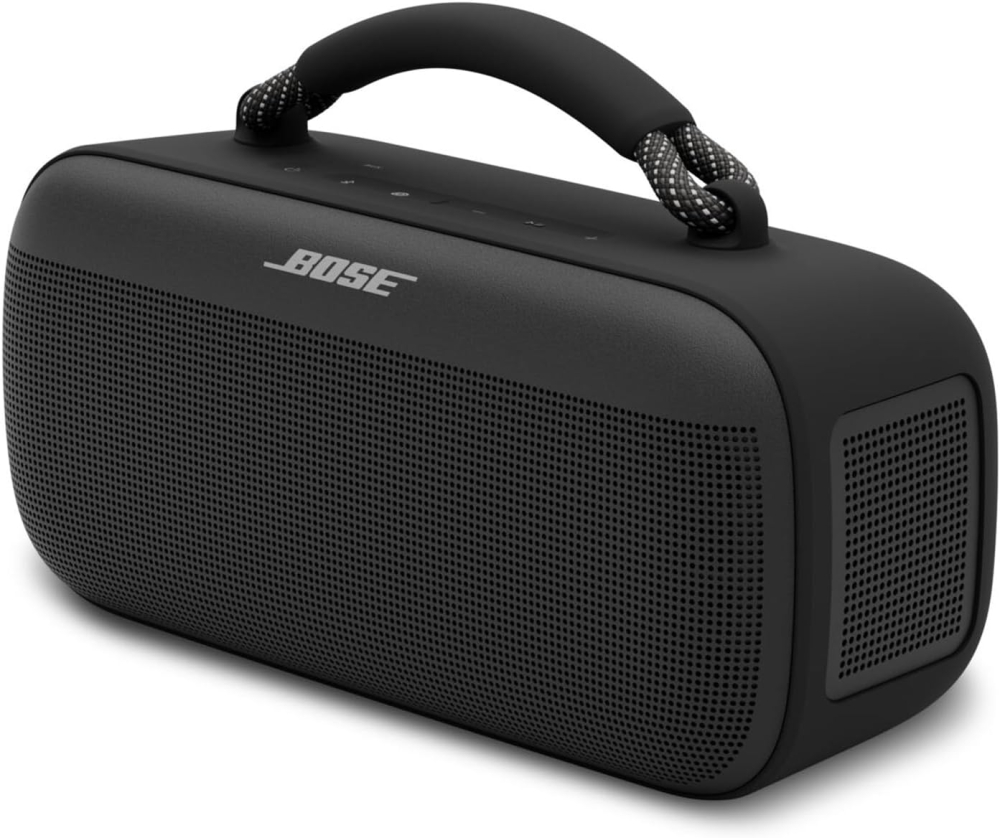Bose SoundLink Max Portable Speaker, Large Waterproof Bluetooth Portable Sound Speaker, Up to 20 Hours of Battery Life, USB-C, Built-In 3.5 mm AUX Input, Black