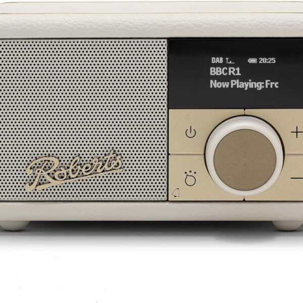 Roberts Revival PETITE2 FM/DAB/DAB+ Digital Radio with Bluetooth, Pastel Cream