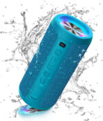 Ortizan Bluetooth Speaker, Portable Wireless Bluetooth Speakers With Led Light, Louder Volume & Enhanced Bass, IPX7 Waterproof, 30H Playtime, Durable Loud Outdoor Speaker for Travel, Sport - Image 2