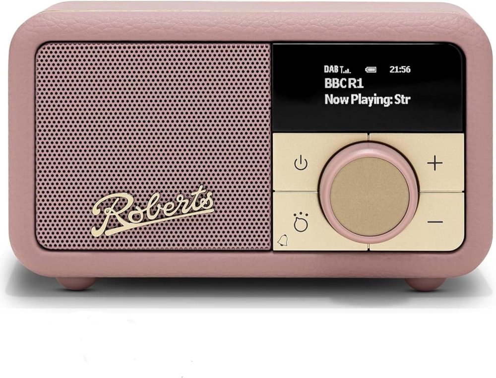 Roberts Revival PETITE2 FM/DAB/DAB+ Digital Radio with Bluetooth, Dusty Pink