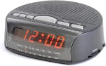LLOYTRON "Daybreak" Alarm Clock Radio with Buzz Alarm or Radio - Snooze Function - Sleep Timer - Rotary Tuning and Volume Controls - Mains Operated - AM / FM Radio - J2006BK - Black