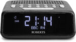 Roberts ORTUSDAB FM/DAB/DAB+ Digital Clock Radio, Alarms with large LCD VA Display, White - Image 2