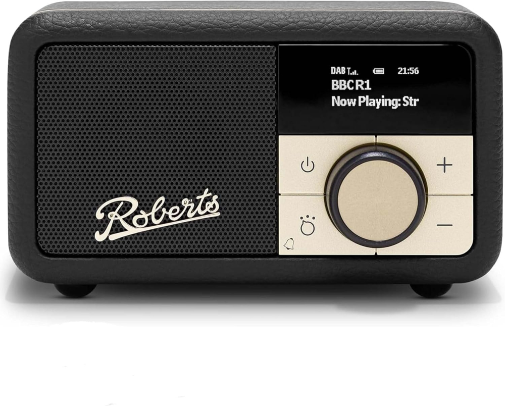 Roberts Revival PETITE2 FM/DAB/DAB+ Digital Radio with Bluetooth, Black
