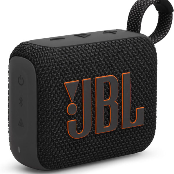 JBL GO4 Bluetooth Speaker, USB C Charging, IP67 Dustproof, Waterproof, App Compatible, Passive Radiator, Portable, Black