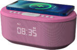 i-box Alarm Clocks Bedside, Alarm Clock with Wireless Charging, Bluetooth Speaker, Radio Alarm Clock, Fast Qi Wireless Charger, Mains Powered, FM Radio, USB Charging Port, Dimmable, Non Ticking - Image 2