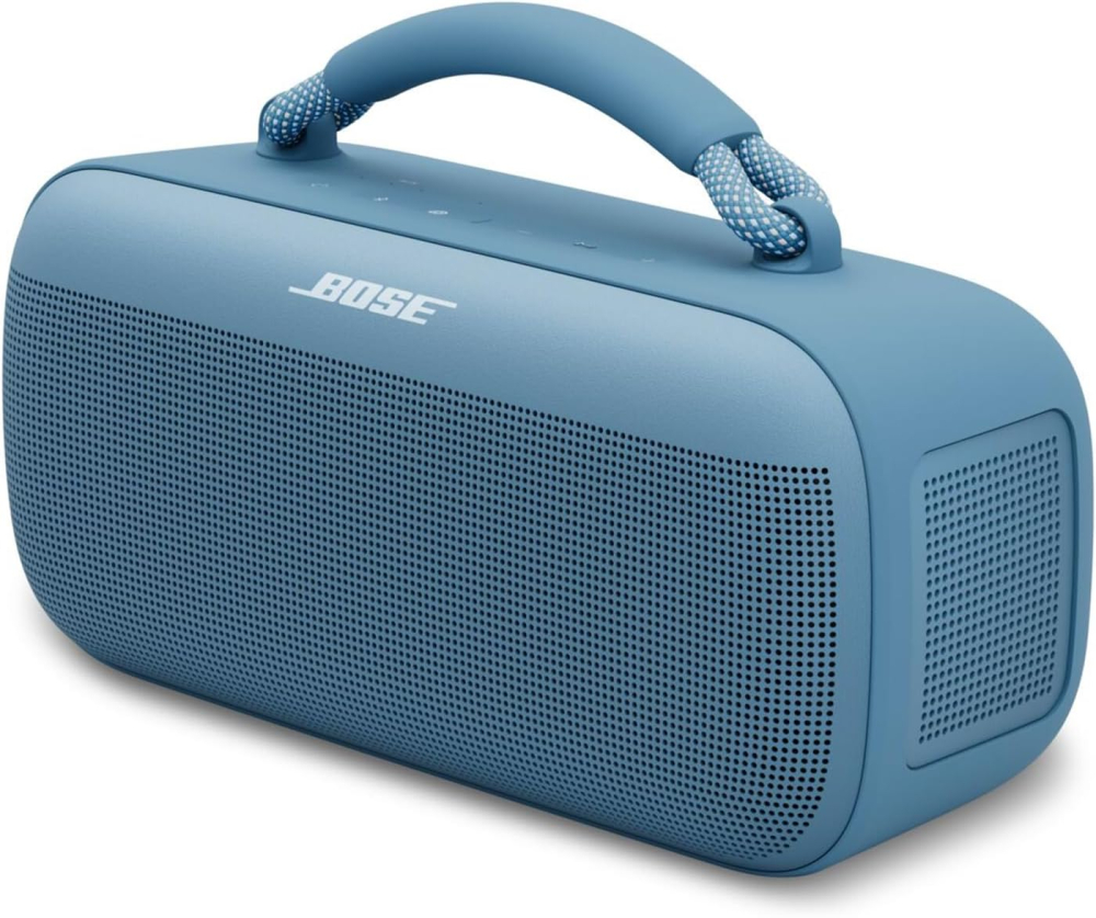Bose SoundLink Max Portable Speaker, Large Waterproof Bluetooth Portable Sound Speaker, Up to 20 Hours of Battery Life, USB-C, Built-In 3.5 mm AUX Input, Blue Dusk
