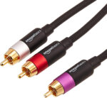 Amazon Basics 2 RCA Audio Cable for Amplifier,Active Speakers or Subwoofer with Gold-Plated Plugs, 2.4 m, Black - Image 3