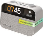 Pure Moment Bedside & Office Alarm Clock (DAB+/FM Digital Radio, Bluetooth, Sleep Sound White Noise Machine, Sleep Aid, Wake-Up Light, Night Light, Dimmable Display) White