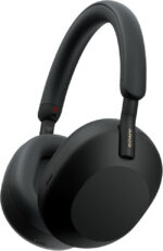 Sony WH-1000XM5 Hard Case Premium Noise Cancelling Wireless Over-Ear Headphones, Bluetooth, Clear Call Quality, Hi-Res Audio, Up to 30hr Battery Life, Includes Hard Case, iOS & Android - Black - Image 5