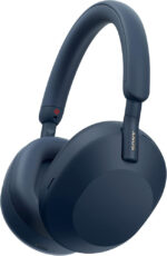 Sony WH-1000XM5 Hard Case Premium Noise Cancelling Wireless Over-Ear Headphones, Bluetooth, Clear Call Quality, Hi-Res Audio, Up to 30hr Battery Life, Includes Hard Case, iOS & Android - Midnight Blue