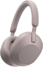 Sony WH-1000XM5 Hard Case Premium Noise Cancelling Wireless Over-Ear Headphones, Bluetooth, Clear Call Quality, Hi-Res Audio, Up to 30hr Battery Life, Includes Hard Case, iOS & Android - Smoky Pink