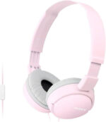 Sony MDR-ZX110 Wired Overhead Headphones, Neodymium Dynamic Drivers, Swivel Fold Design - Pink - Image 2
