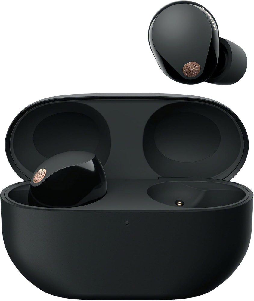 Sony WF-1000XM5 Wireless Noise Cancelling Earbuds, Bluetooth, In-ear Headphones, Mic, Up to 24 Hours Battery Life, Quick Charge, IPX4, iOS & Android Compatible - Black