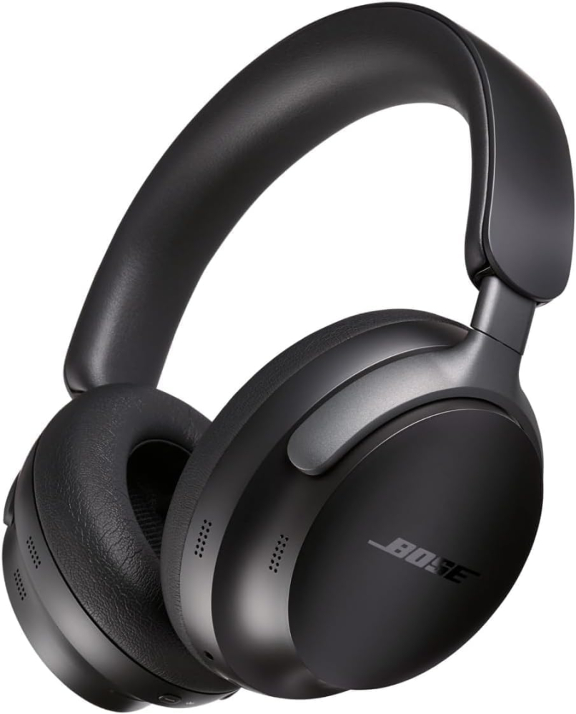 Bose QuietComfort Ultra Bluetooth Wireless Noise Cancelling Headphones for music with Spatial Audio, Over-the-Ear Headphones with Mic, Up to 24 Hours of Battery Life, Black