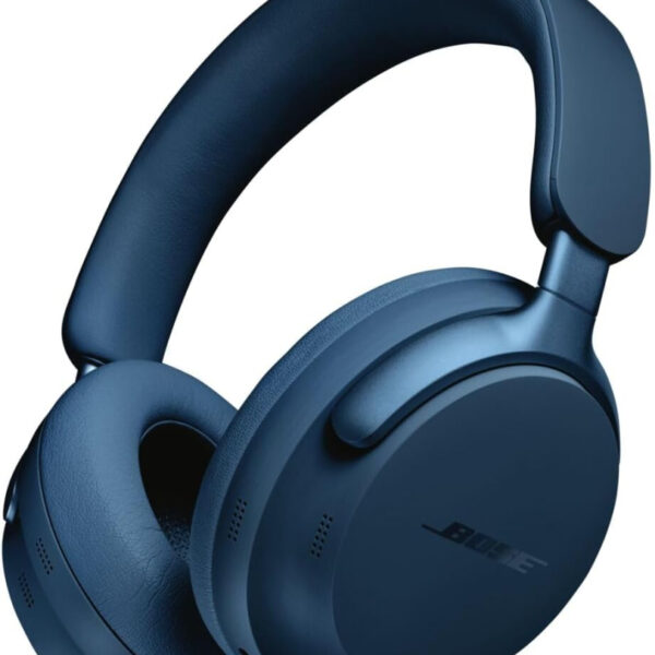 Bose QuietComfort Ultra Bluetooth Wireless Noise Cancelling Headphones for music with Spatial Audio, Over-the-Ear Headphones with Mic, Up to 24 Hours of Battery Life, Lunar Blue - Limited Edition