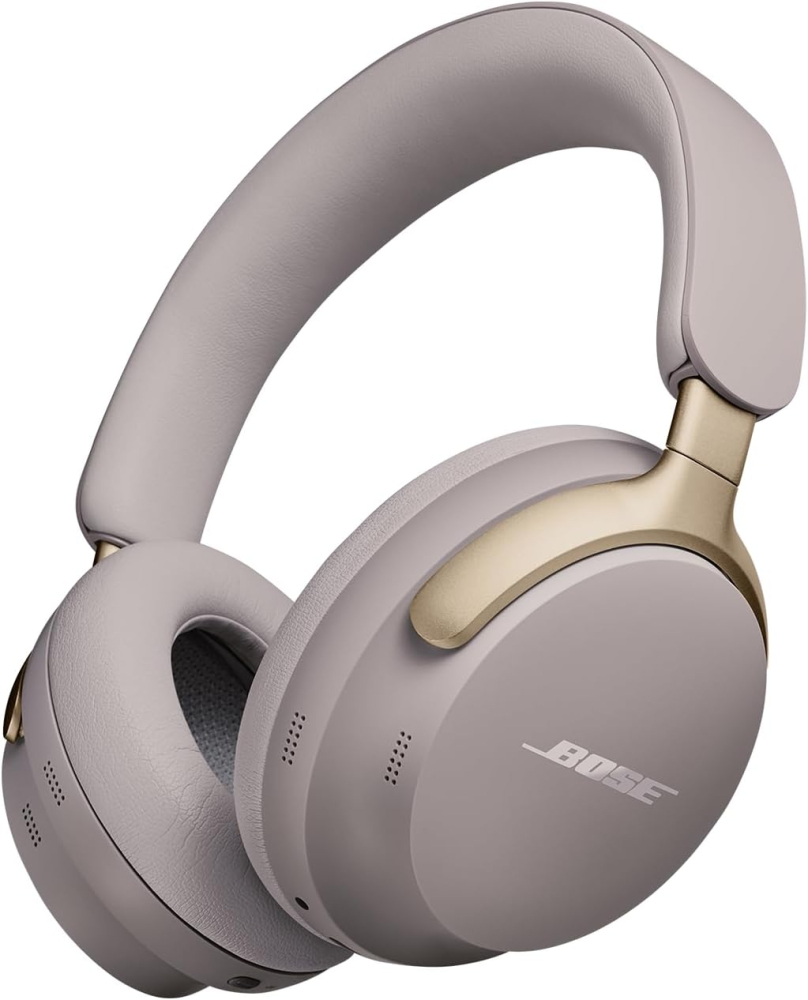 Bose QuietComfort Ultra Bluetooth Wireless Noise Cancelling Headphones for music with Spatial Audio, Over-the-Ear Headphones with Mic, Up to 24 Hours of Battery Life, Sandstone - Limited Edition