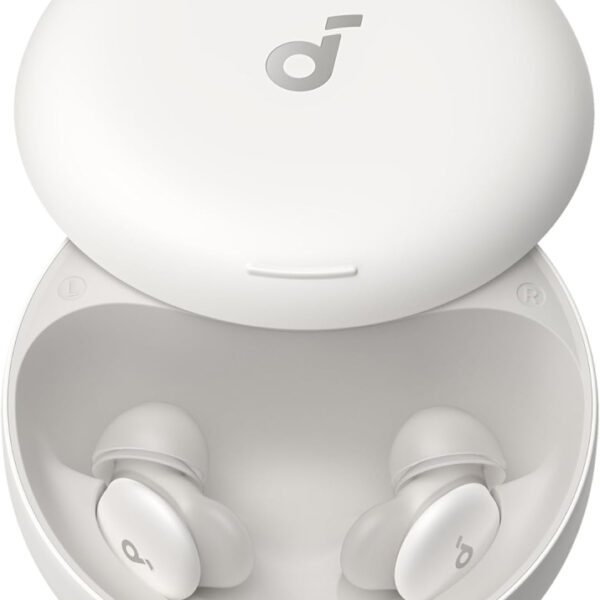 soundcore Sleep A30 by Anker, Ultra‑Comfortable Earbuds for Side Sleepers, Dedicated App, Sleep Monitoring, Soothing Sound Masking Technology for All‑Night Rest (White)
