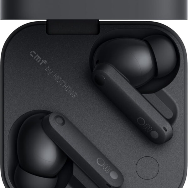 CMF by Nothing Buds Pro 2 Wirelesss earphones with HiFi sound, 50 dB Smart Active Noise Cancellation, 6 HD mics and Spatial Audio, 2025 - Dark Grey